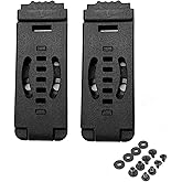 hiSpkNix 2-Pack Tactical Knife Clip Holster - Universal Kydex Belt Sheath Compatible with EDC, Camping & Utility Tools (Black)