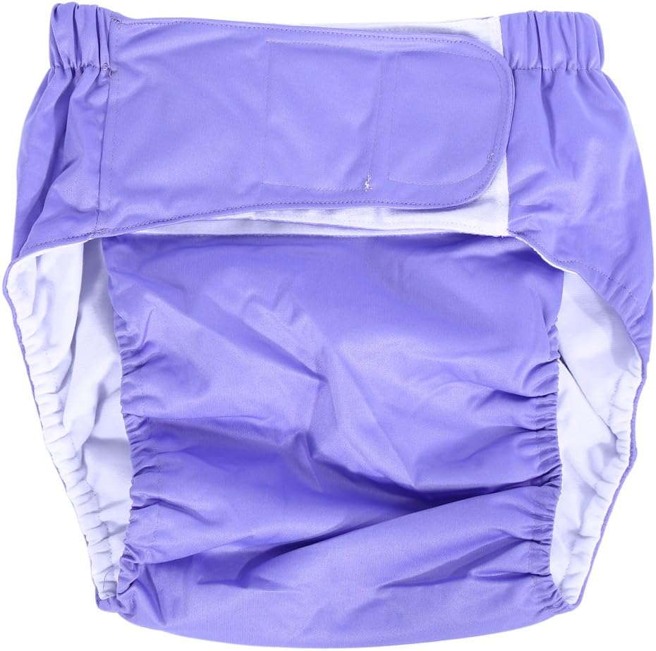 Jadeshay Adult Diaper,Reusable Adults Diapers Washable Diaper Pants Adult Incontinence Protection Diaper Adult Care Pants Elderly Cloth Diaper Breathable with Adjuatable Velcro