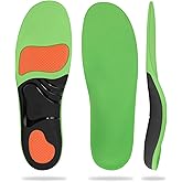 Plantar Fasciitis Relief Shoe Insoles, Arch Support Insoles, Running Athletic Gel Shoe Inserts Orthotic for Flat Feet Women Men Work Boots Shoes (XL | Men 12.5-14/WOMEN 13.5-15)