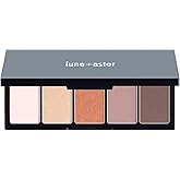Lune+Aster Moonrise Eyeshadow Palette | 5-Shade Eyeshadow Palette With Matte And Shimmer Finishes, Mirrored Compact.