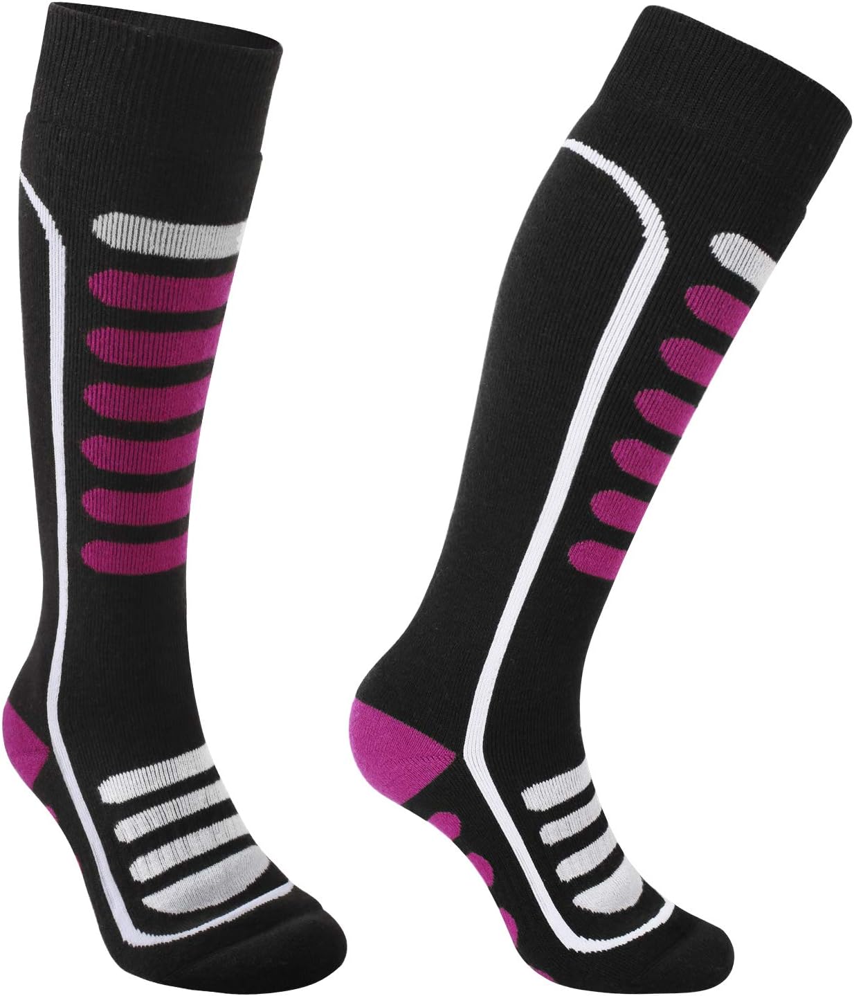 Merino Wool Ski Socks, Extremely Thermal Winter Socks, Antibacterial Odor-resistant, High Performance Warm Skiing Socks for Skiing, Hiking, Cycling, Trekking and Other Winter Sports
