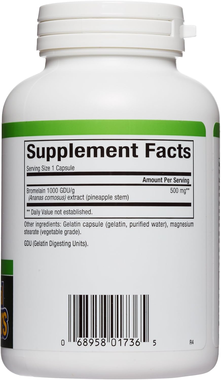 Natural Factors, Bromelain 500 mg, Enzyme Support for a Healthy Digestive System, 180 capsules (180 servings): Health & Personal Care
