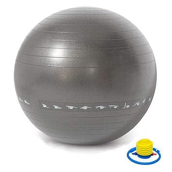 TechFit Unisex – Erwachsene TC97447 Gymnastikbälle grau, One Size