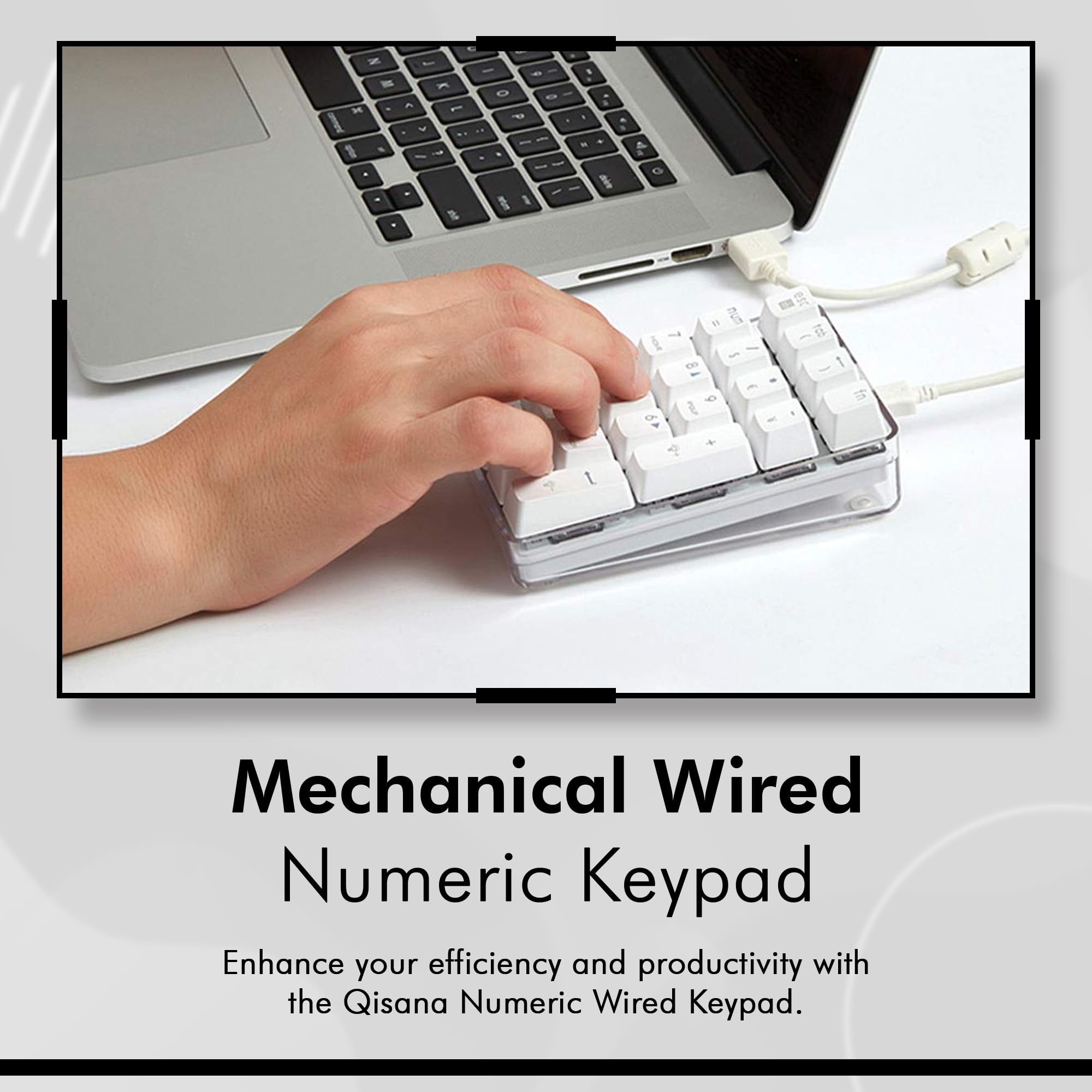 Numpad Accessory Mua Mechanical Numeric Keypad GATERON Blue Switch Wired Crystal Case ...