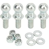 13mm Ball Studs Hardware for Gas Lift Strut, Long Lasting Application for Tool Boxes, RVs and Hydraulic Levers