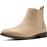 CGRRBW Men
s Chelsea Boots Suede Leather Casual Boots for Men