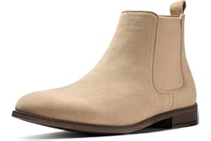 CGRRBW Men's Chelsea Boots Suede Leather Casual Boots for Men