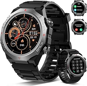 Militär Smartwatch Herren Damen, Smart Watch mitTelefonfunktion 1,39\