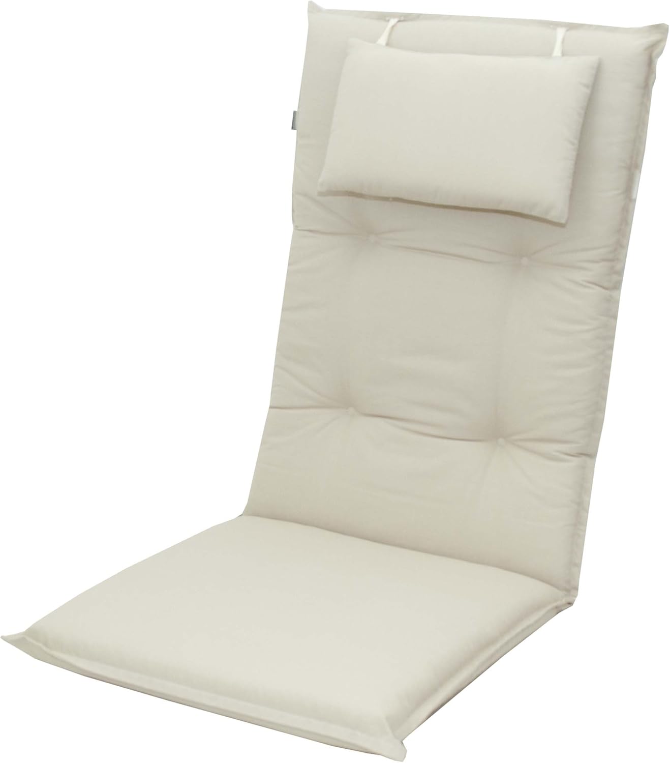 Doppler 8 cm Luxus Hochlehner Auflage mit Kopfkissen 900", Uni Natur