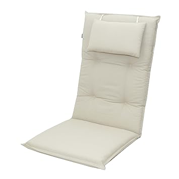 Doppler 8 cm Luxus Hochlehner Auflage mit Kopfkissen 900', Uni Natur