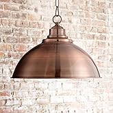 Franklin Iron Works Southton Copper Swag Pendant Lighting Fixture 13 1/4" Wide Farmhouse Industrial Rustic Dome Shade for Din