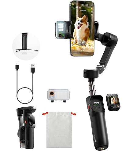 hohem iSteady V3 AIトラッキングジンバル Amazon.com: Hohem iSteady V3 Gimbal Stabilizer for Smartphone, 3