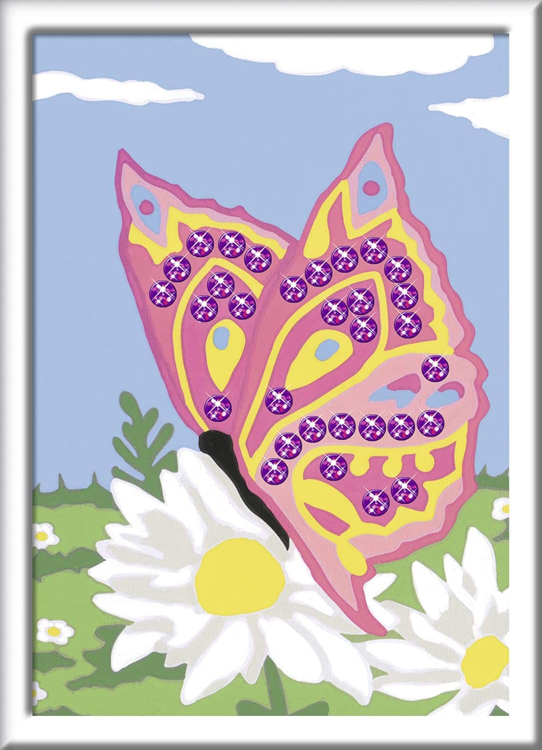 Ravensburger CreArt 28474 Butterfly Painting by Numbers for Children from 7 Years, Painting Set including Frame - Image 3
