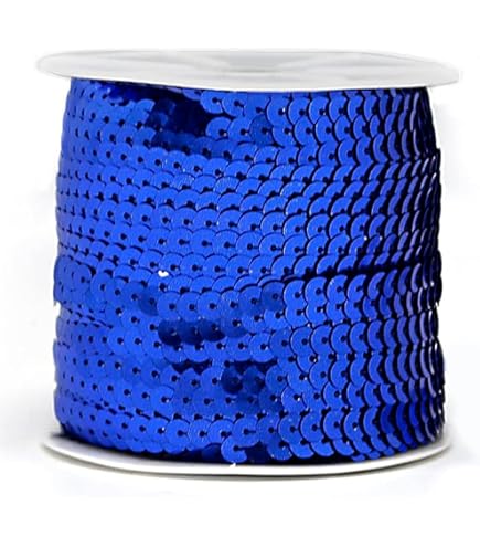 Tissting Rouleau De Paillettes Sequins, Ruban Brillant De Paillettes 6mm Pour Couture, DIY Craft, Décoration D'Intérieur, Fêtes, 100 Yards - 12