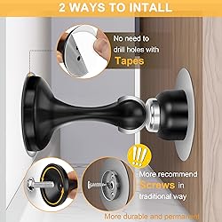 Profasion Magnetic Door Stoppers 6 Pack, Stainless