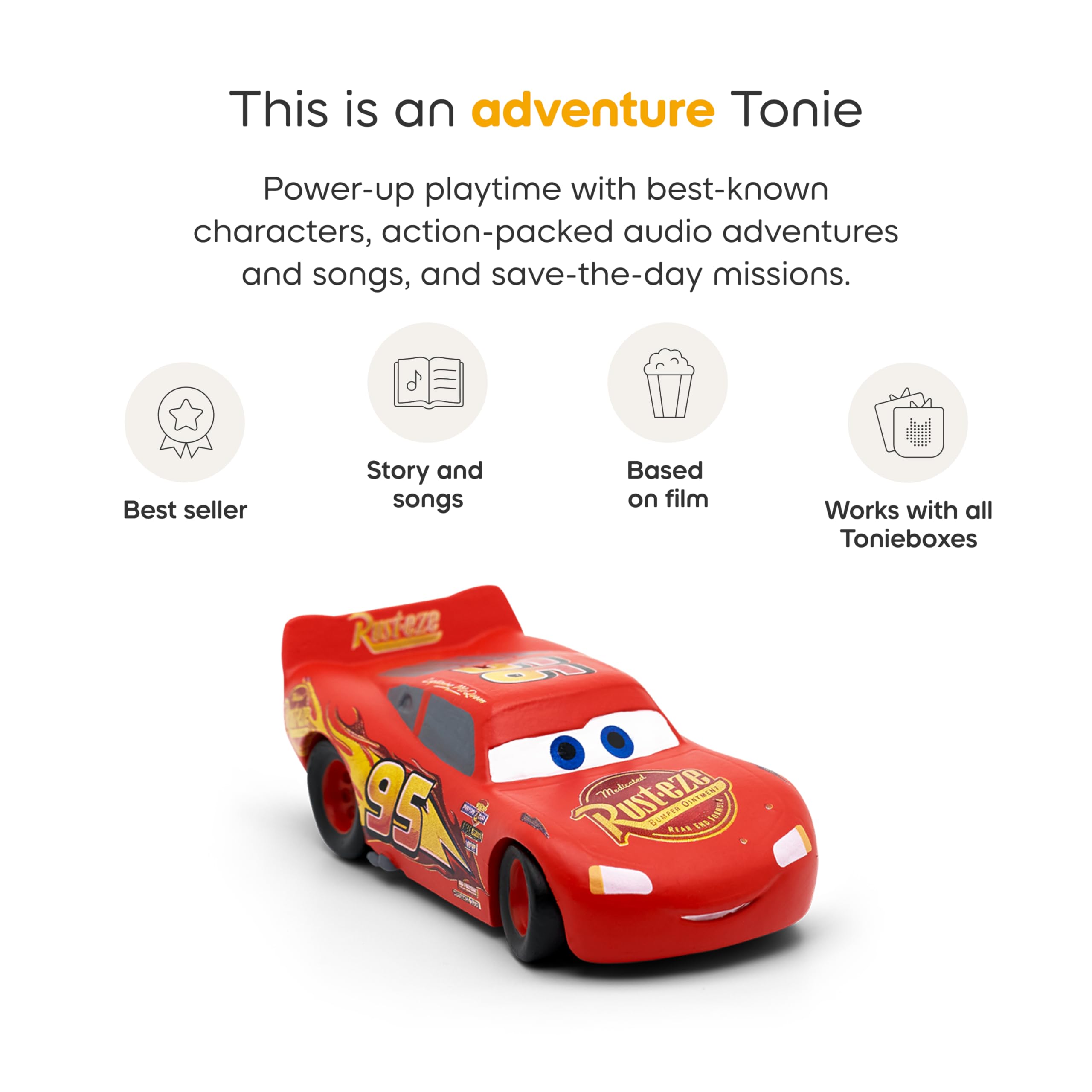 Tonies Lightning McQueen Audio Toy Figurine from Disney and Pixar's Cars