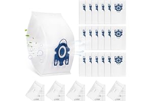 20 Pack 3D Airclean GN Vacuum Bags Compatible with Miele Classic C1, Complete C1, Complete C2, Complete C3, S227 S240, S270, 