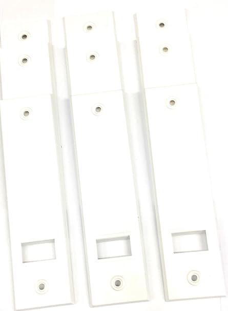 9 x jkhandel Abdeckplatte (Blende) weiß mit LA 16 cm eckige Kanten