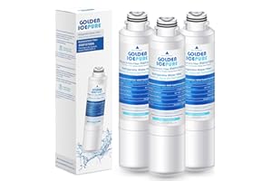 GOLDEN ICEPURE RWF0700A Refrigerator Water Filter Replacement for Samsung DA29-00020B, HAF-CIN/EXP, RF263BEAESR, RF28HMEDBSR, RF28HFEDTSR, RF28HFEDBSR, 3PACK