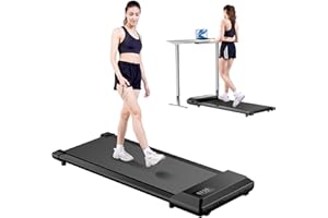 MJWW Walking Pad Treadmill, 2 in 1 Under Desk Treadmill for Home, Portable Desk Treadmill, Remote Control & LED Display, 2.5 HP Lightweight Mini Treadmill