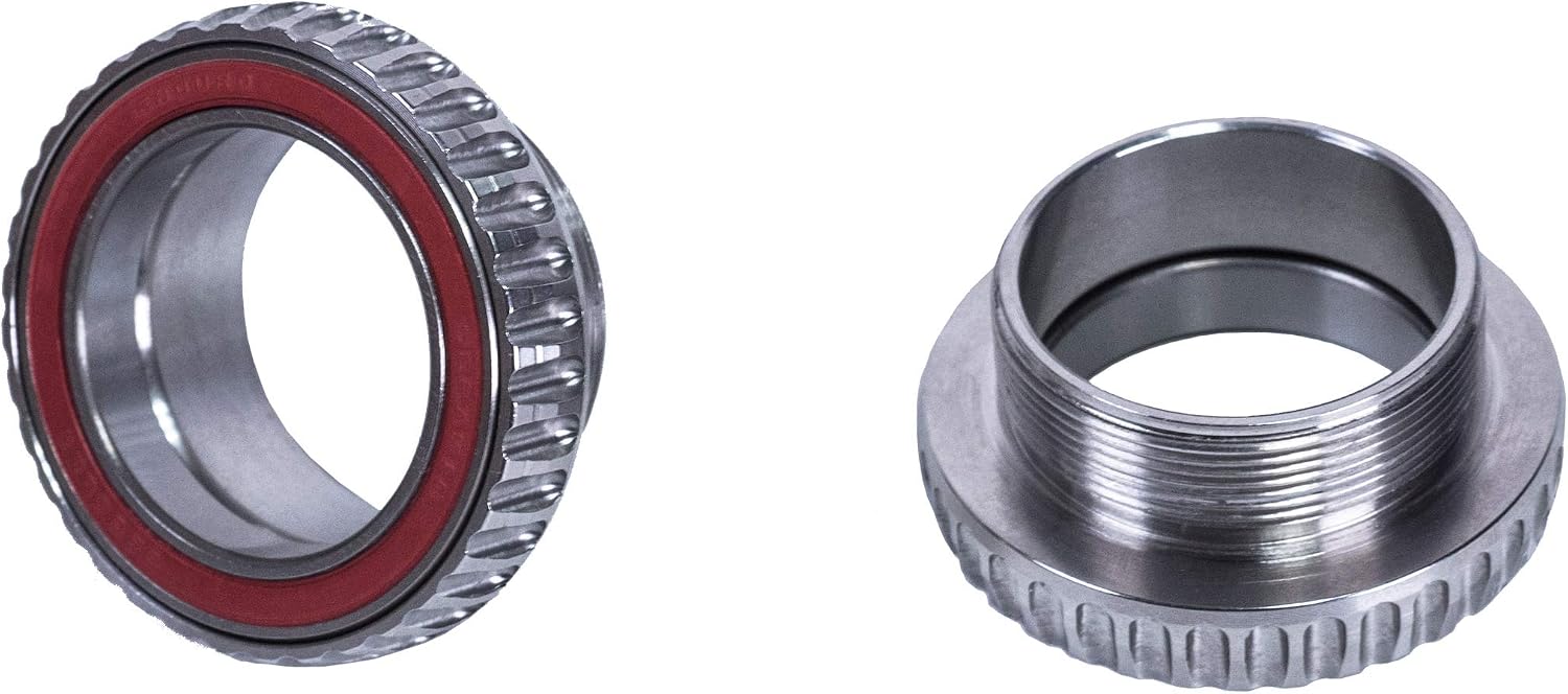Rotor Unisex - Adult Bottom Bracket Track BSA 30 Steel 30mm Crank Axle Silver Black Normal, 30 mm - Image 3