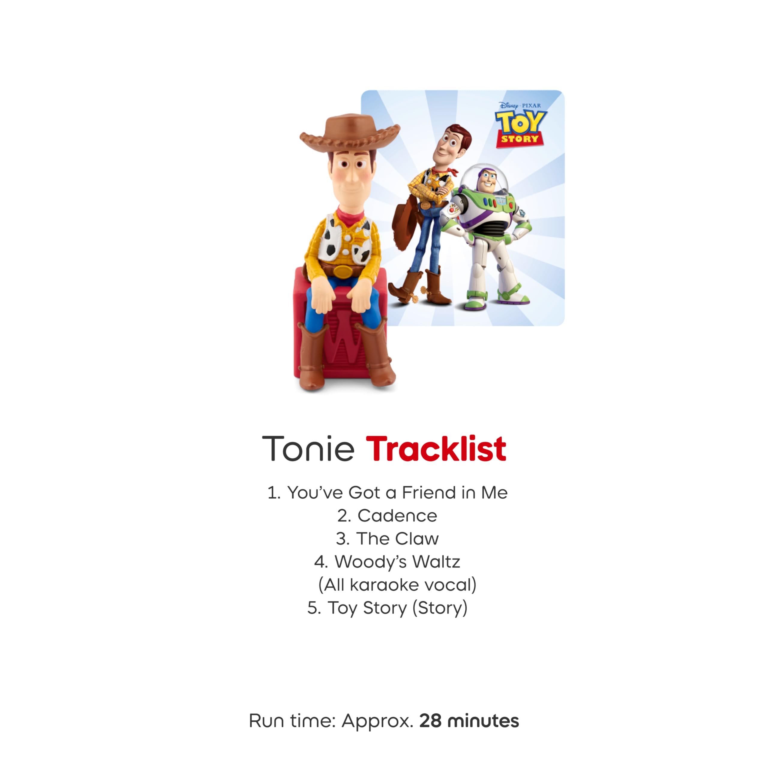 Tonies Woody Audio Toy Figurine from Disney and Pixar's Toy Story