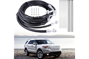 BRZOXIN FE37190 Rear AC Line Set Air Conditioning Hose Flexible A/C Complete Kit fit for Ford Explorer 2011-2016, Ford Flex 2013-2019, Lincoln MKT