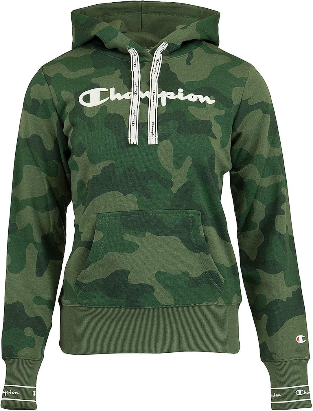 white camo champion hoodie