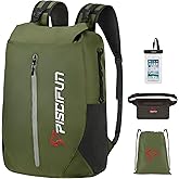Piscifun Dry Bag Waterproof, Lightweight Dry Backpack Roll-Top Sealed with Waist Pouch and Phone Case Keeps Gear Dry Inside for Kayaking, Boating 10L 20L 30L