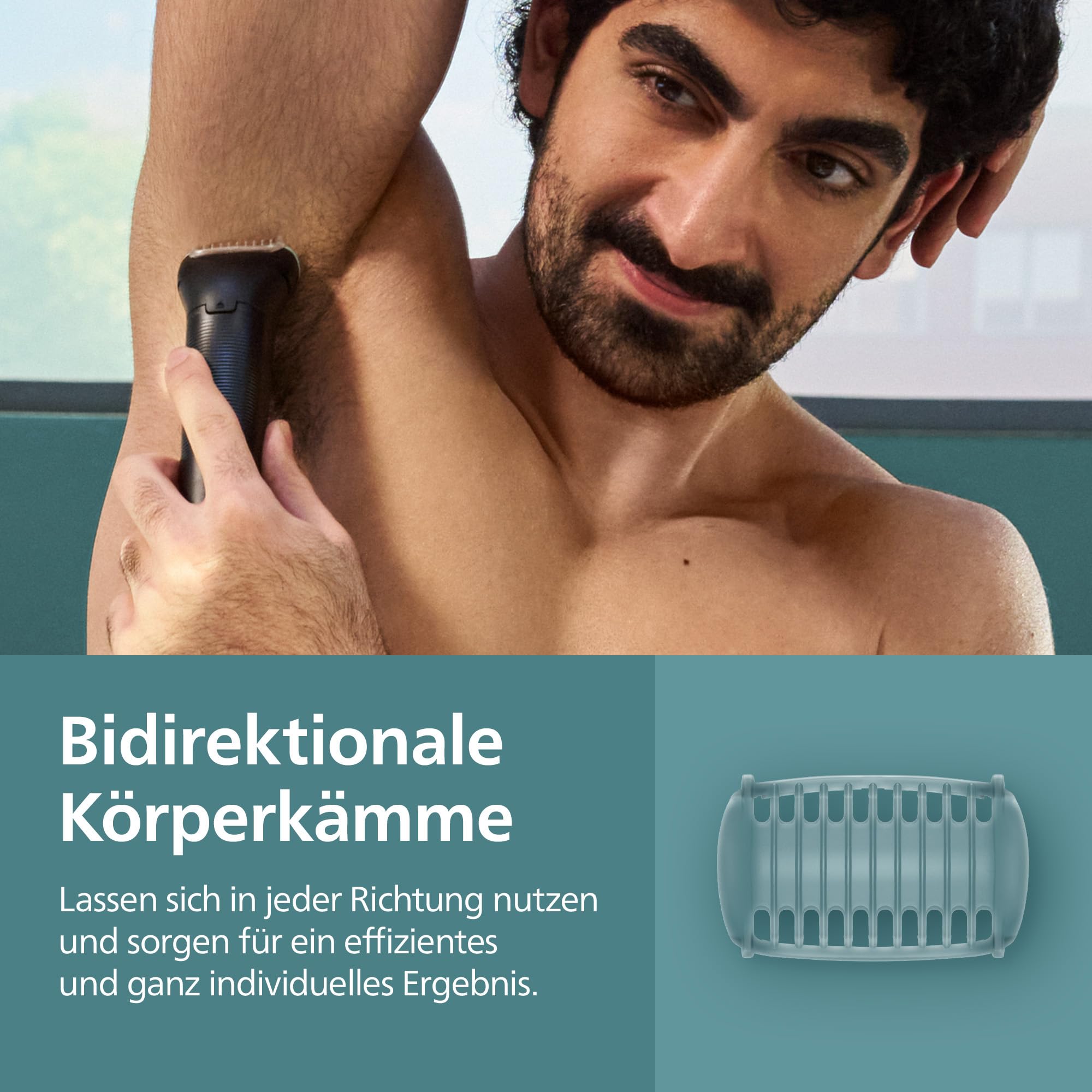 Philips Bodygroom Series 5000 – Trimmer für Männer mit Rasiersystem mit Dreifachschutz, auch zur Nutzung im Intimbereich, 100% duschfest, 100 Min. Laufzeit, Modell BG5470/15 4
