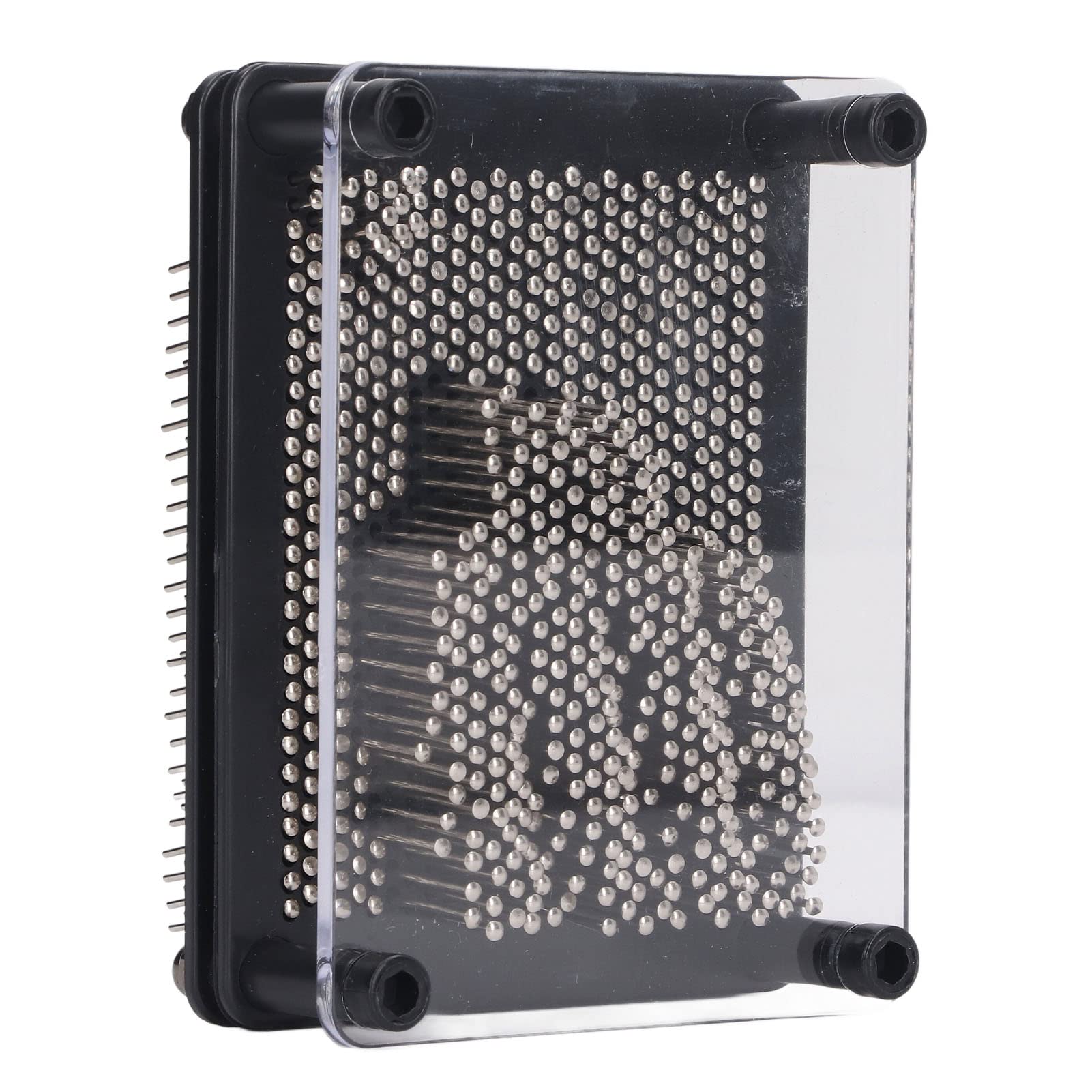 Hapivida 3D Pin Art Board, Creative Metal Hand Mold Sculpture Toy with Plastic Frame for Home Office Desktop Decoration, Kids and Adults