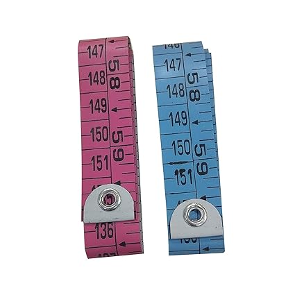 Dwarika Plastic Measurement Tape (Multicolour, Pack of 2)