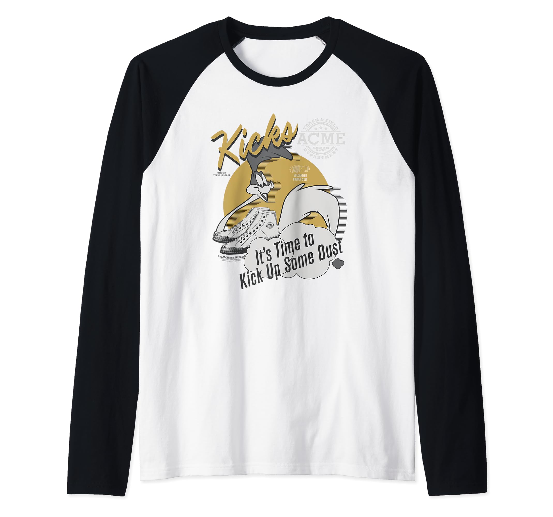 Looney Tunes Road Runner Kicks Raglan Baseball Tee