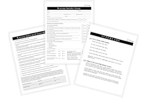 LASHICORN Waxing Consent, Intake and Aftercare Forms | 75 Pack | 8.5 x 11" A1 Forms | Clients Signature | 25 Intake Forms, 25 Consent Forms, 25 Aftercare Forms