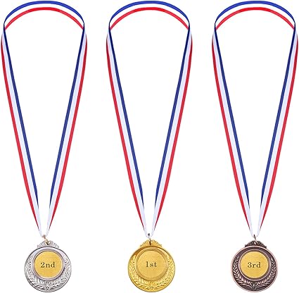 Or Argent Bronze Metal De Style Olympique Medailles Du Gagnant Or Argent Bronze Prix Amazon Fr Jeux Et Jouets