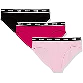 HUGO womens 3-pack Repeat Logo Cotton Stretch Briefs