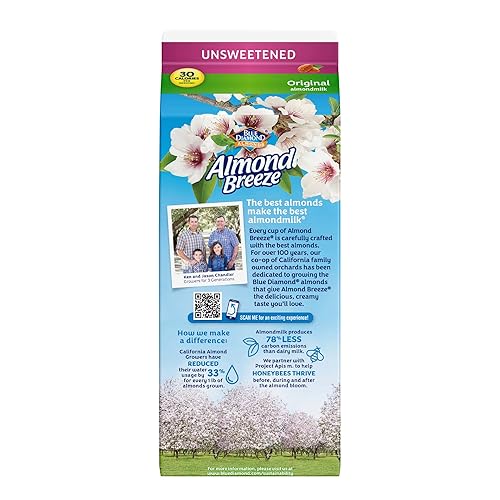 Almond Breeze Blue Diamond, Almond milk, Original, 64 Fl Oz in