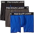 POLO RALPH LAUREN Men's 4D Flex Cooling Microfiber Boxer Briefs & Long Leg Boxer Briefs, 3 Pack