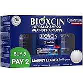 Bioxcin Haircare Shampoo for Oily, Dry and Normal Hair, 3 x 300 mL Bottles, Promotes Hair Growth and Regrowth