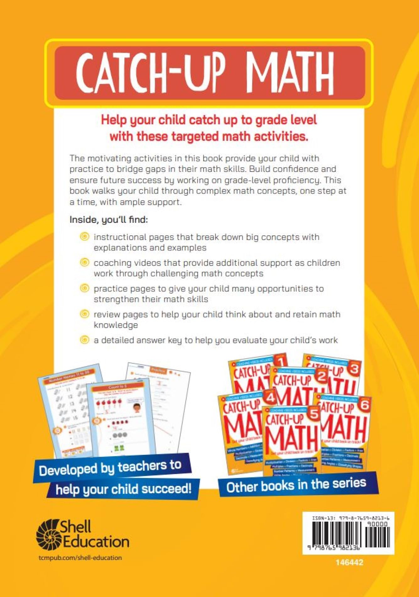 Condition photo showing As Is for catch-up math: grade k-6: complete 7-book set