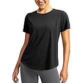 Women's Short Sleeve Workout Shirts UPF 50+ Sun Protection T-Shirts Quick Dry Breathable Gym Running Hiking Tops for Women