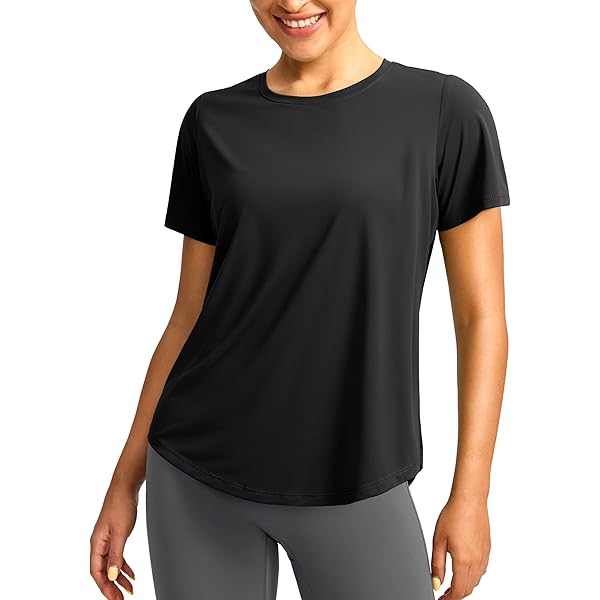 Camiseta Yoga Mujer Manga Larga Camiseta Deportiva PINSPARK Mujer - Manga Larga, Crop Top, Transpirable - Para Yoga, Running Y Gym Crop Top Fitness Mujer