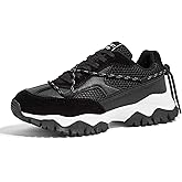 LUCKY STEP Women's Platform Colorful Fashion Sneakers Tennis Retro Colorblock Adjustable Lace Lifestyle Stylish Cute Chunky Dad Casual Walking Shoes