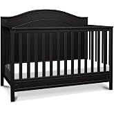 DaVinci Charlie 4-in-1 Convertible Crib in Ebony, Greenguard Gold Certified | Converts to Toddler Bed, Daybed, Full-Size Bed, 4 Adjustable Mattress Heights, Conversion Kits Sold Separately, Easy Assembly