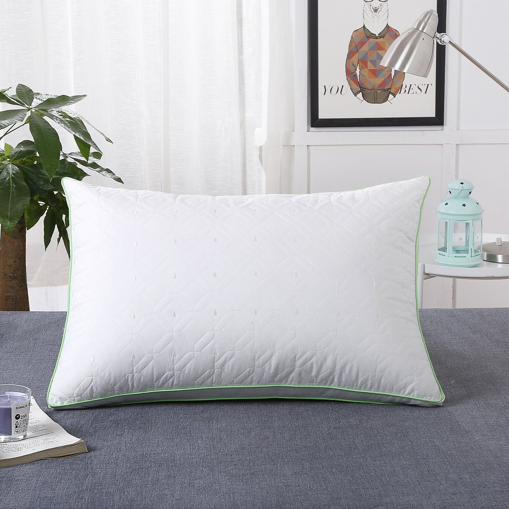 Larnn Bed Pillow for Sleeping, Queen pillow for Men and Women with Dust