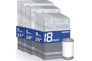 Fantictas Travel Vacuum Storage Bags with Rechargeable Air Pump, 18 Pack Portable Space Saver Bags, Compression Bags for Clothing, Bedding, Seasonal Storage & Packing Bags for Moving