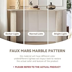 LKTART 55" MDF Console Table for Entryway, Narrow