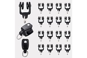 MaKefeile Bendable Ceiling Curtain Track Black Pulley 20pcs