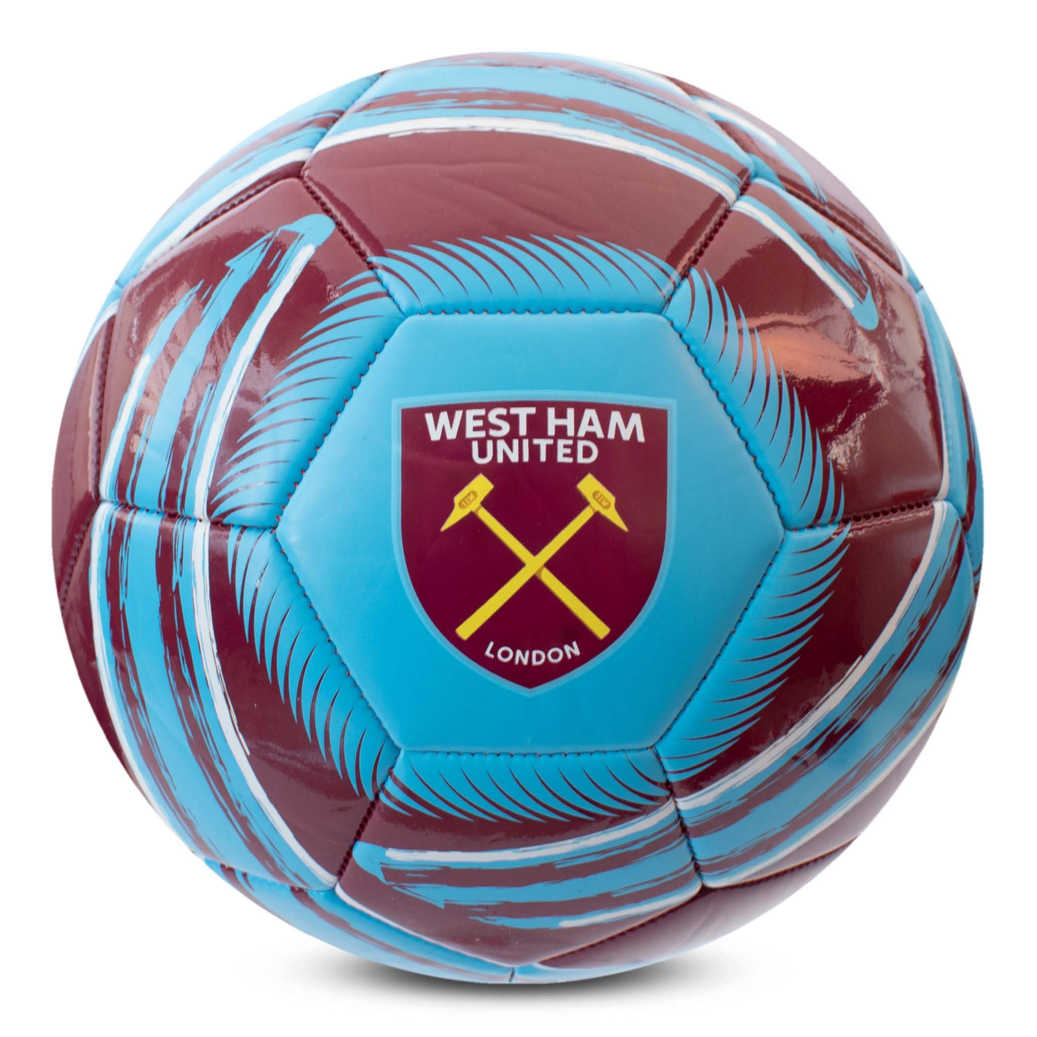 Hy-Pro Officially Licensed West Ham United F.C. Cyclone Football – West Ham Football Size 5, Training Match Ball for Garden and Outdoors – Collectible Fan Gift for Collecting, Training and Play — image 1