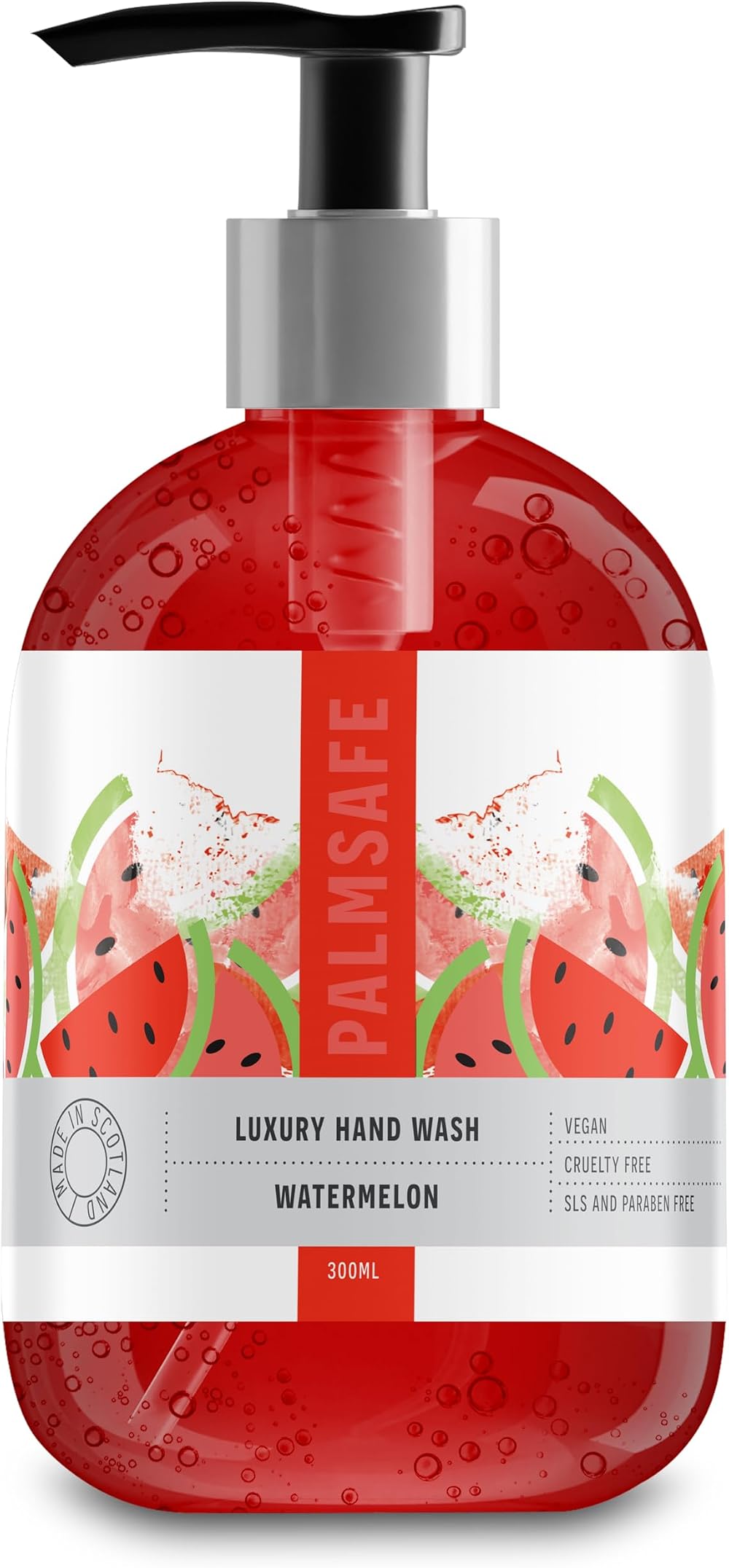 Palm Safe Luxury Watermelon Hand Wash 300ml SLS Paraben Free Vegan Pump